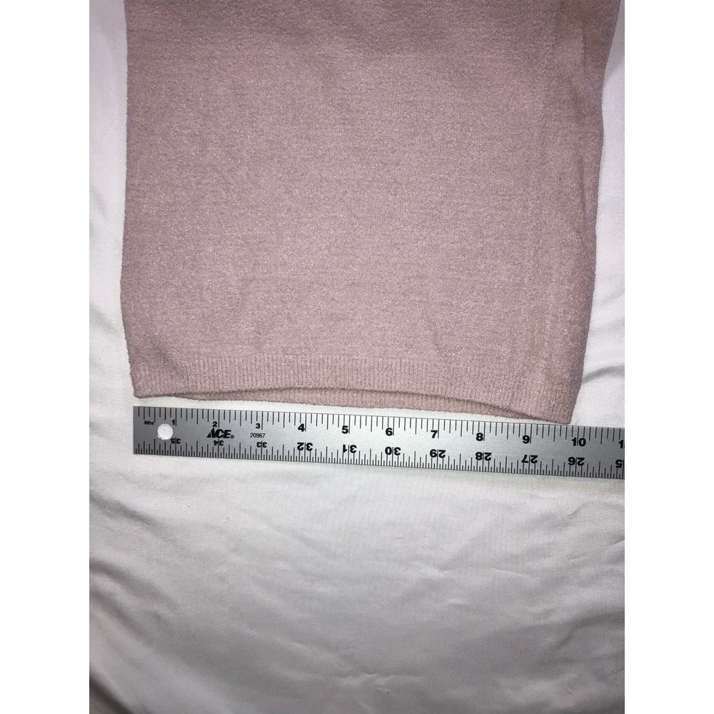 Barefoot Dreams CozyChic Ultra Lite Pullover and Pant Lounge Set Barely Pink M